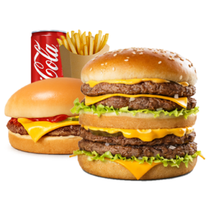 B4: Le B-Max + Cheese Burger